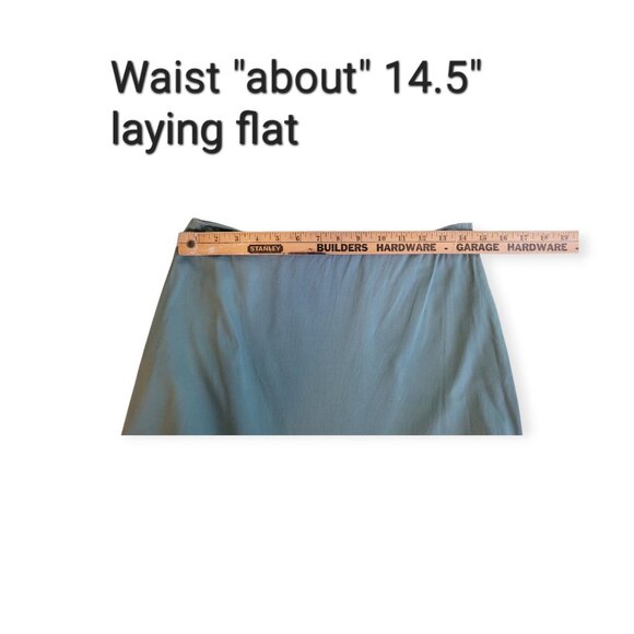 Anthropologie Odille vintage Y2K teal tiered low-slung maxi skirt size 2 EUC - Picture 5 of 9